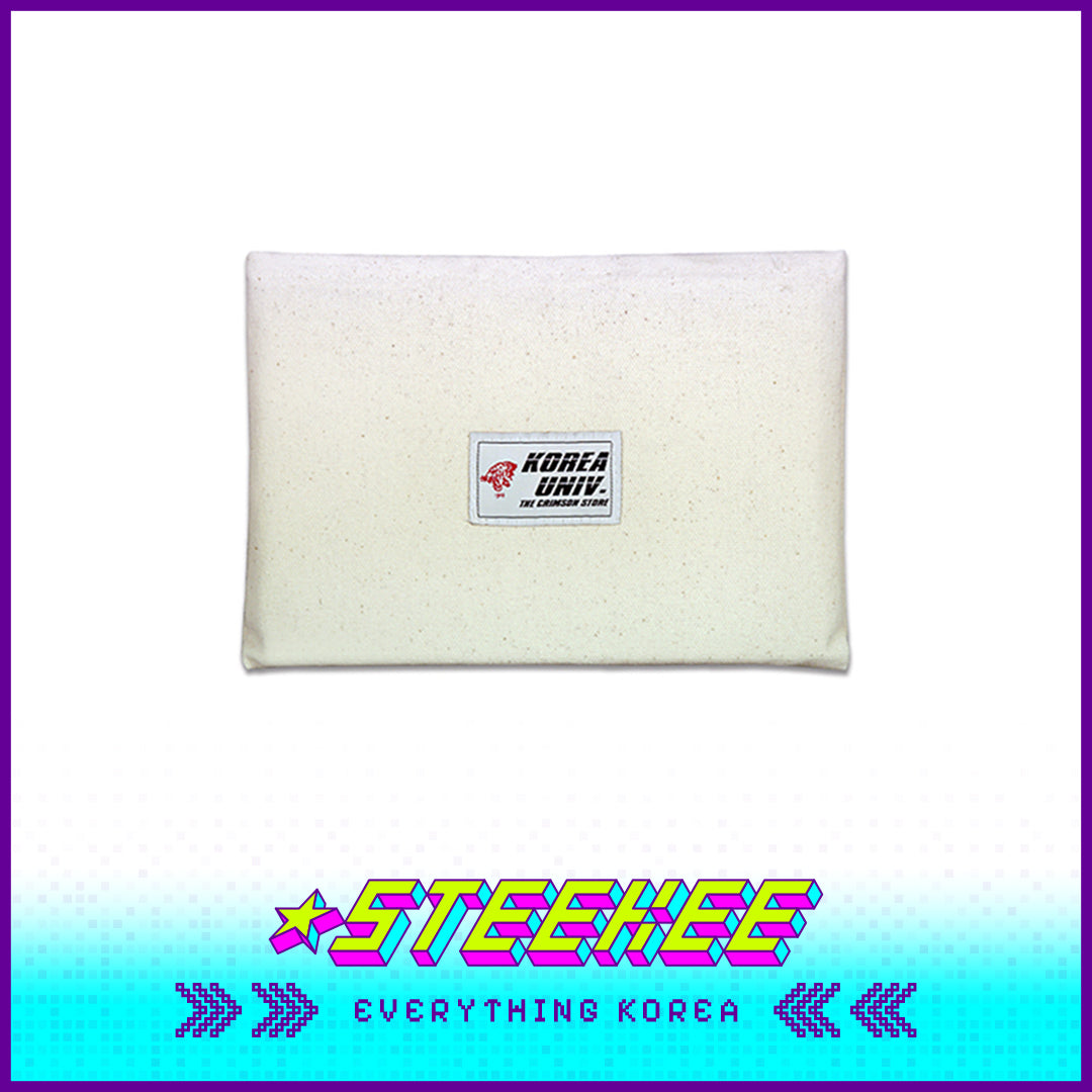 Korea University Eco Canvas White Multipurpose Pouch by Steekee Korea 2630