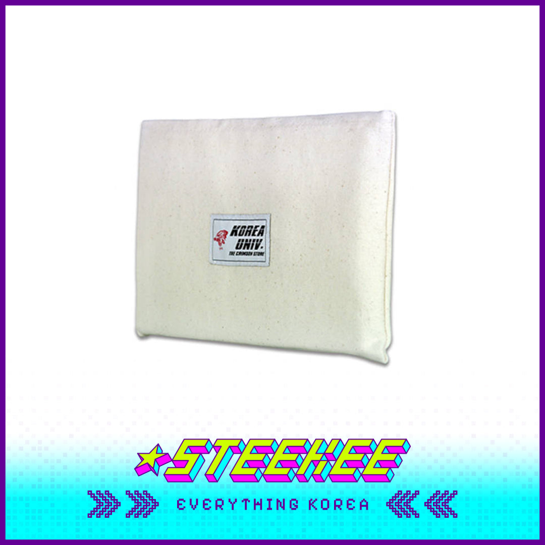 Korea University Eco Canvas White Multipurpose Pouch by Steekee Korea 2630