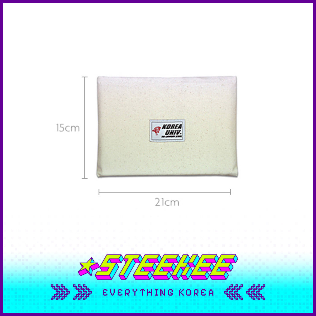 Korea University Eco Canvas White Multipurpose Pouch by Steekee Korea 2630