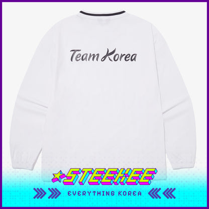 The North Face PO TEAMKOREA Ice Run V Crew Neck Shirt 2024 Paris Olympics by Steekee Korea 2635