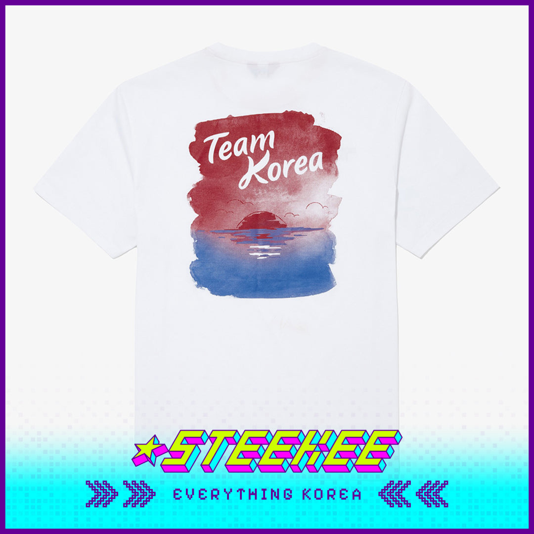 The North Face PO TEAMKOREA Coloring Print T-shirt 2024 Paris Olympics by Steekee Korea 2636