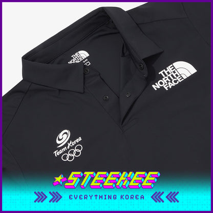 The North Face PO TEAMKOREA Ice Day Polo T-shirt 2024 Paris Olympics by Steekee Korea 2639