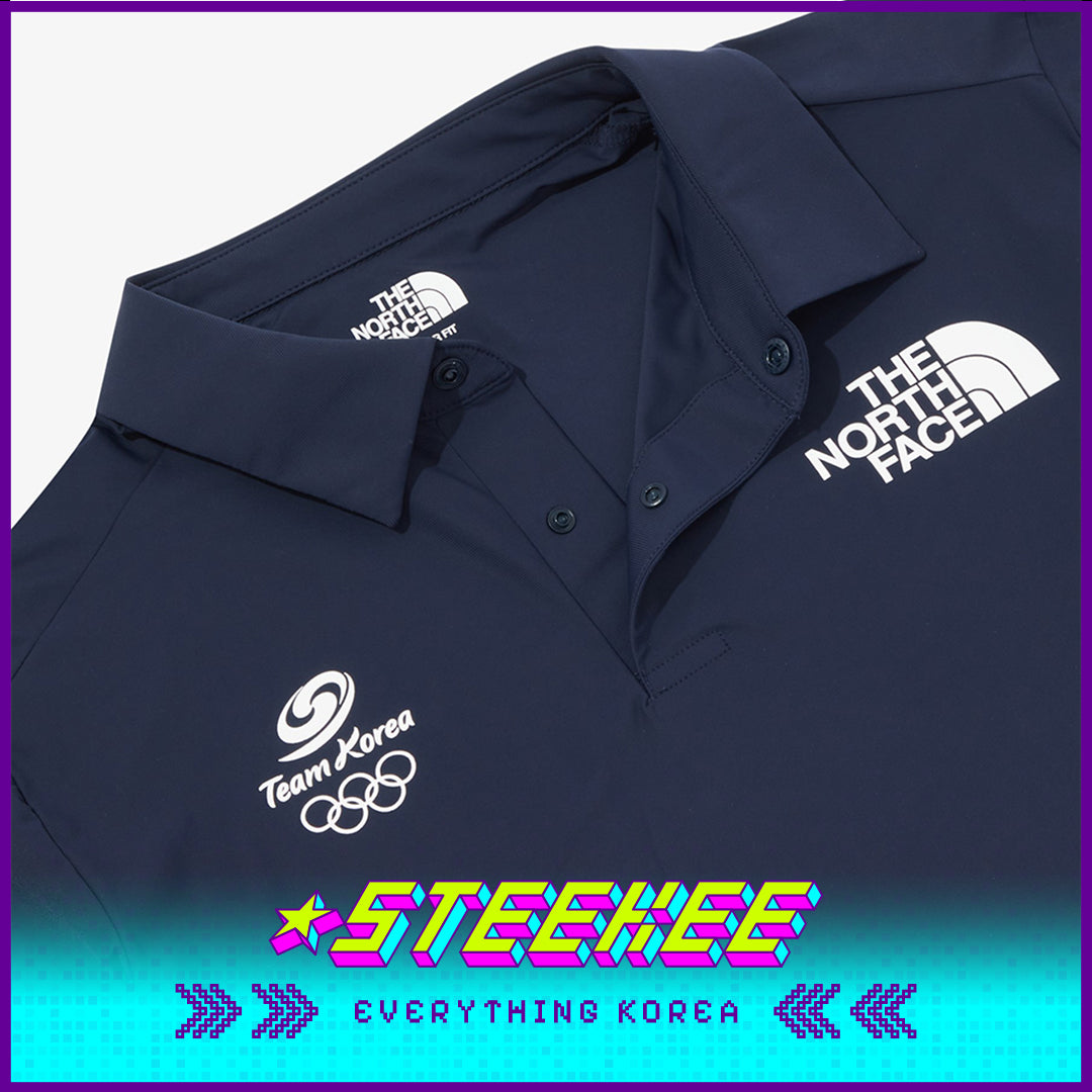 The North Face PO TEAMKOREA Ice Day Polo T-shirt 2024 Paris Olympics by Steekee Korea 2639