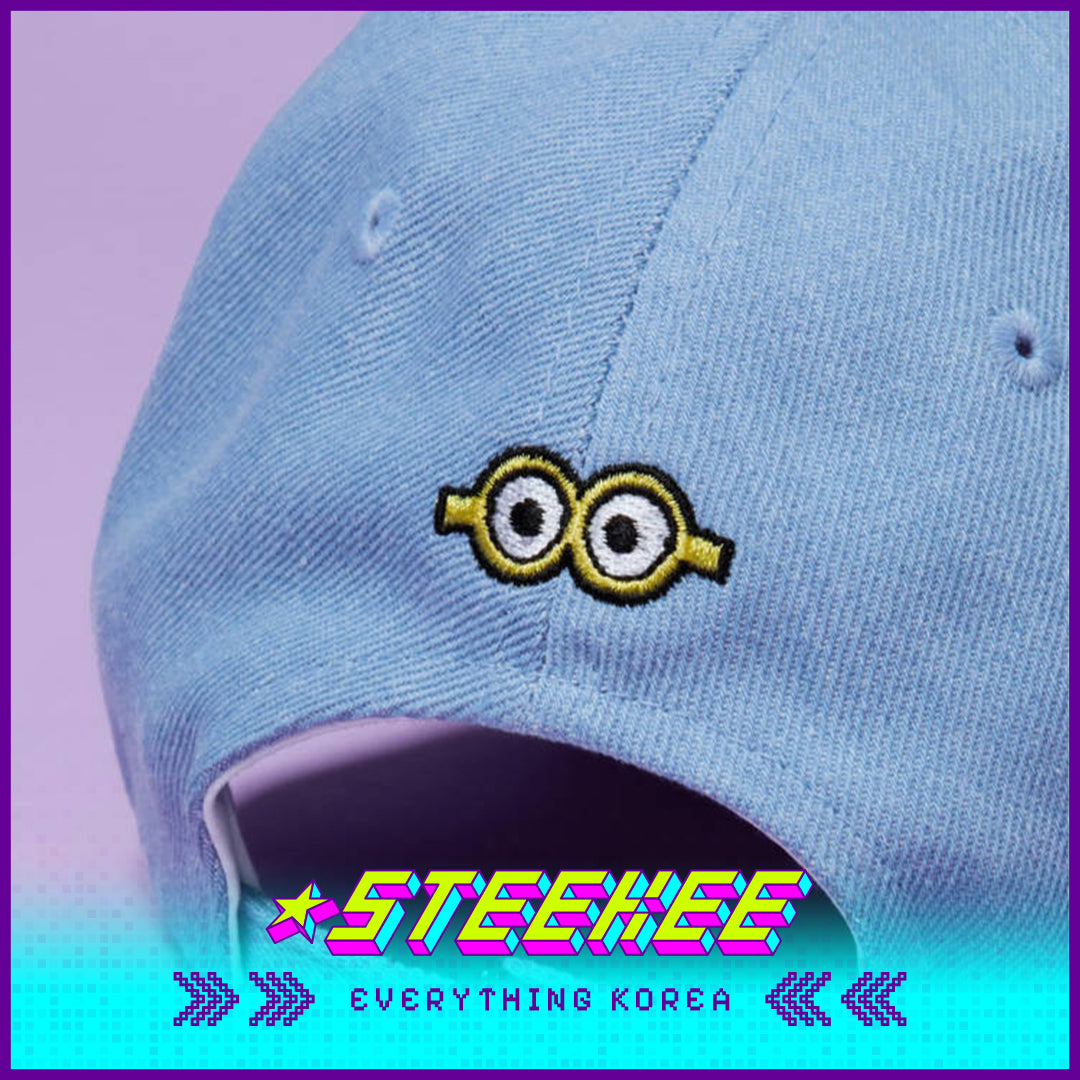 BTS X Despicable Me 4 Collaboration Minions Denim Baseball Cap by Steekee Korea 2651