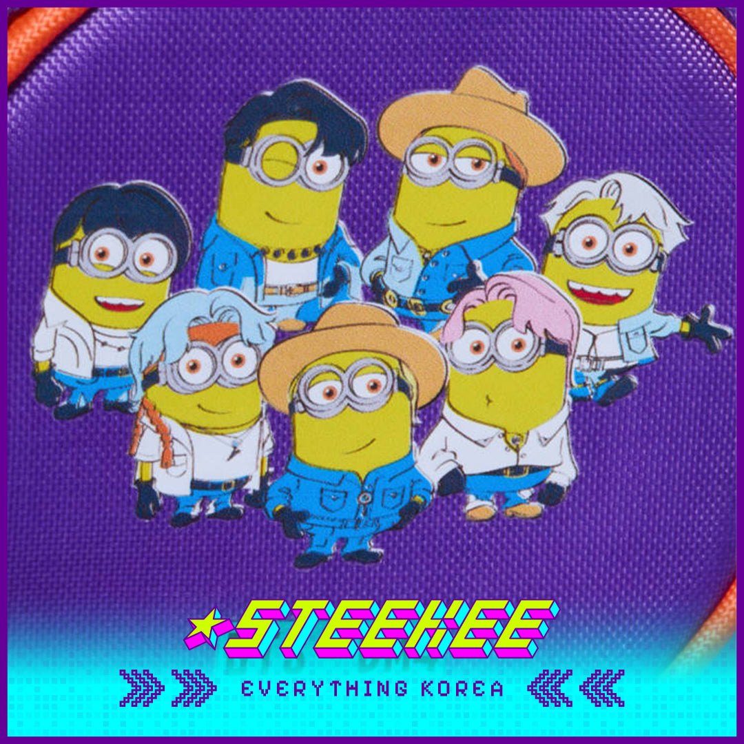 BTS X Despicable Me 4 Minions Mini Multipurpose Coin Pouch by Steekee Korea 2654