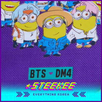 BTS X Despicable Me 4 Minions Mini Multipurpose Coin Pouch by Steekee Korea 2654