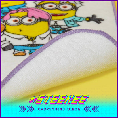 BTS X Despicable Me 4 Minions Soft Hand Towel by Steekee Korea 2657