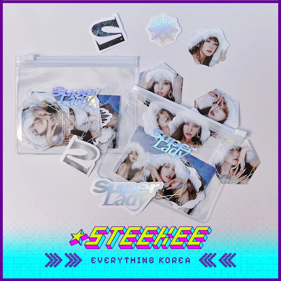 (G)I-DLE Super Lady Silver Sticker Pack Set by Steekee Korea 2670