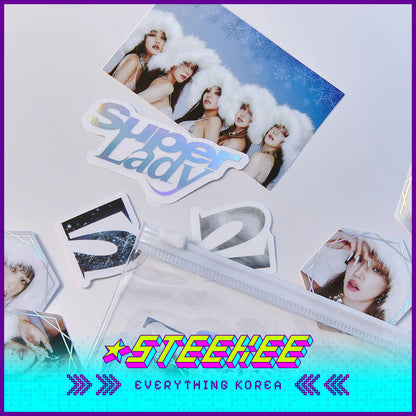 (G)I-DLE Super Lady Silver Sticker Pack Set by Steekee Korea 2670