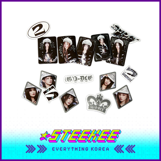 (G)I-DLE Super Lady Black Sticker Pack Set by Steekee Korea 2671