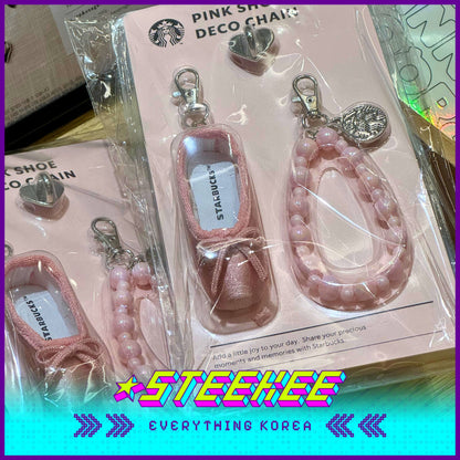 Starbucks Korea X STANLEY Ballet Pink Shoe Deco Magnet Chain by Steekee Korea 2709