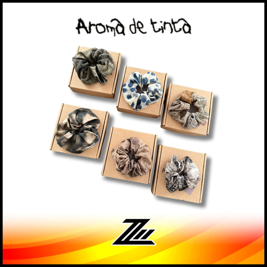 Aroma De Tinta Japan Artisanal Hair Tie Scrunchie Limited Edition Handmade Design 15cm by zilleon 2887