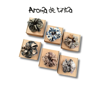 Aroma De Tinta Japan Artisanal Hair Tie Scrunchie Limited Edition Handmade Design 15cm by Zii 2887