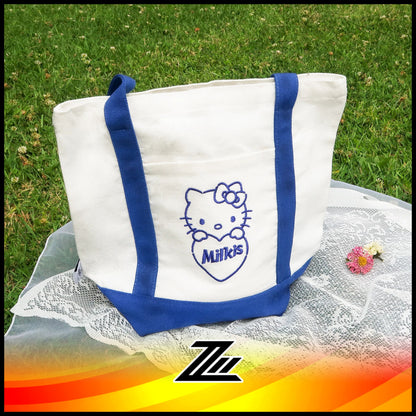 Lotte Milkis x Sanrio Characters Hello Kitty Eco Tote Bag NFS GWP by zilleon 2888