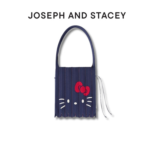 Joseph and Stacey Lucky Pleats Knit M Hello Kitty Indigo Violet Bag by zilleon 2889