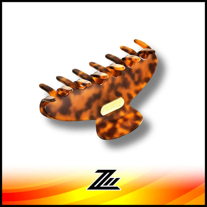 Theory Exclusive Tortoiseshell Acetate Acetic Acid Grasping Shark  Hair Clip by zilleon 2891
