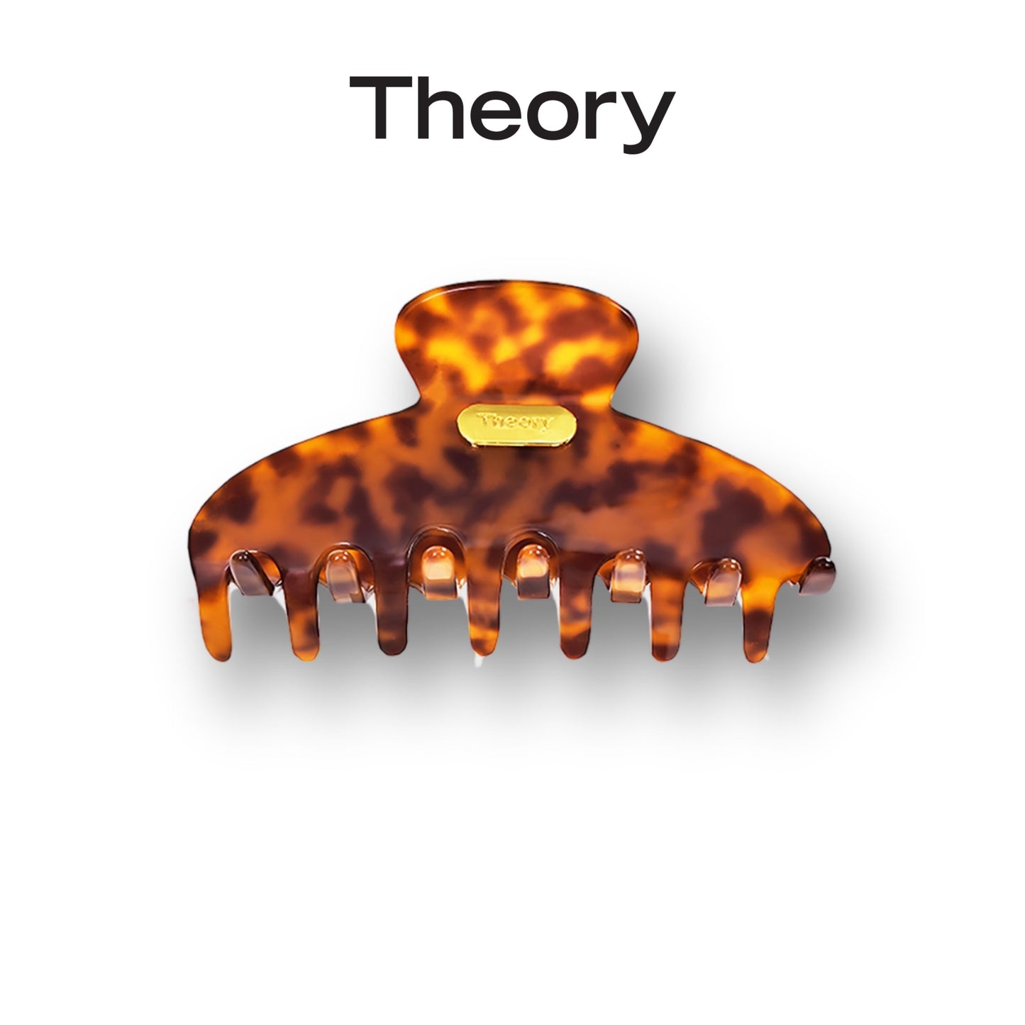 Theory Exclusive Tortoiseshell Acetate Acetic Acid Grasping Shark  Hair Clip by Zii 2891