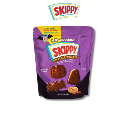 SKIPPY PB Halloween Milk Chocolate Peanut Butter Candy 100g Assorted Halloween Pumpkin Shapes