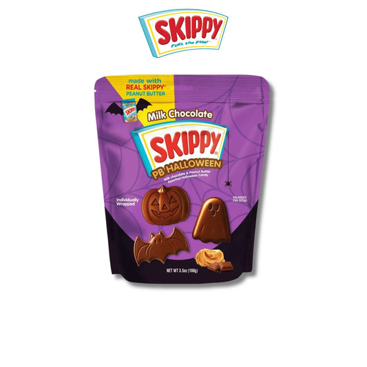 SKIPPY PB Halloween Milk Chocolate Peanut Butter Candy 100g Assorted Halloween Pumpkin Shapes