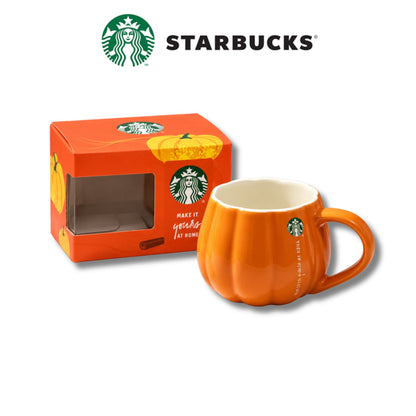 Starbucks Pumpkin Mug 250ml Orange Halloween Coffee Ceramic Cup with Handle Autumn Gift