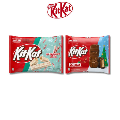 Kit Kat Christmas Snack Size Candy Peppermint Stick 249g Milk Chocolate Santas 250g
