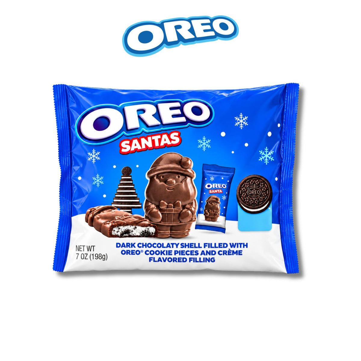 OREO Santas Creme Filled Chocolate 198g Christmas Edition Cookie Creme Biscuit USA