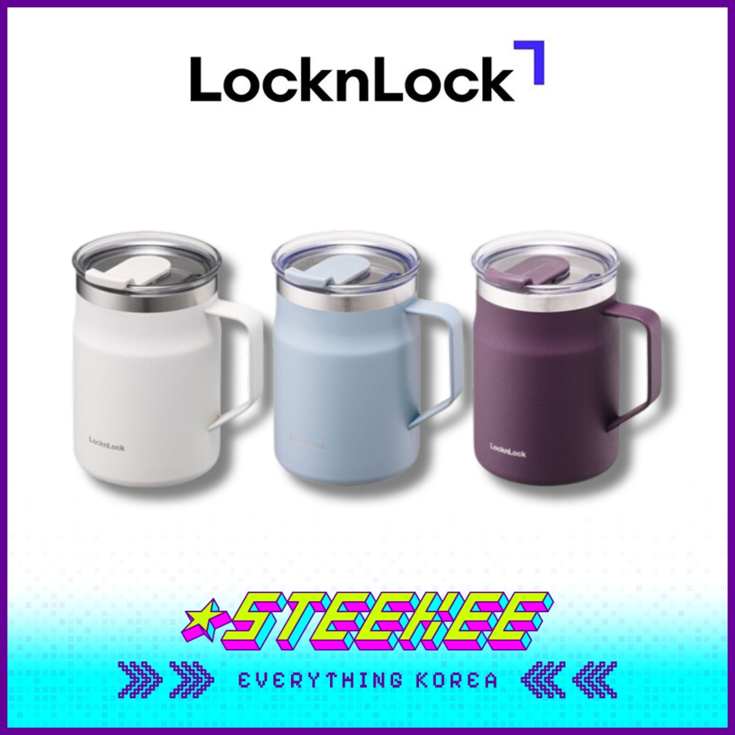 LocknLock Metro Mug Tumbler 475ml LHC4219 by Steekee Korea 4527