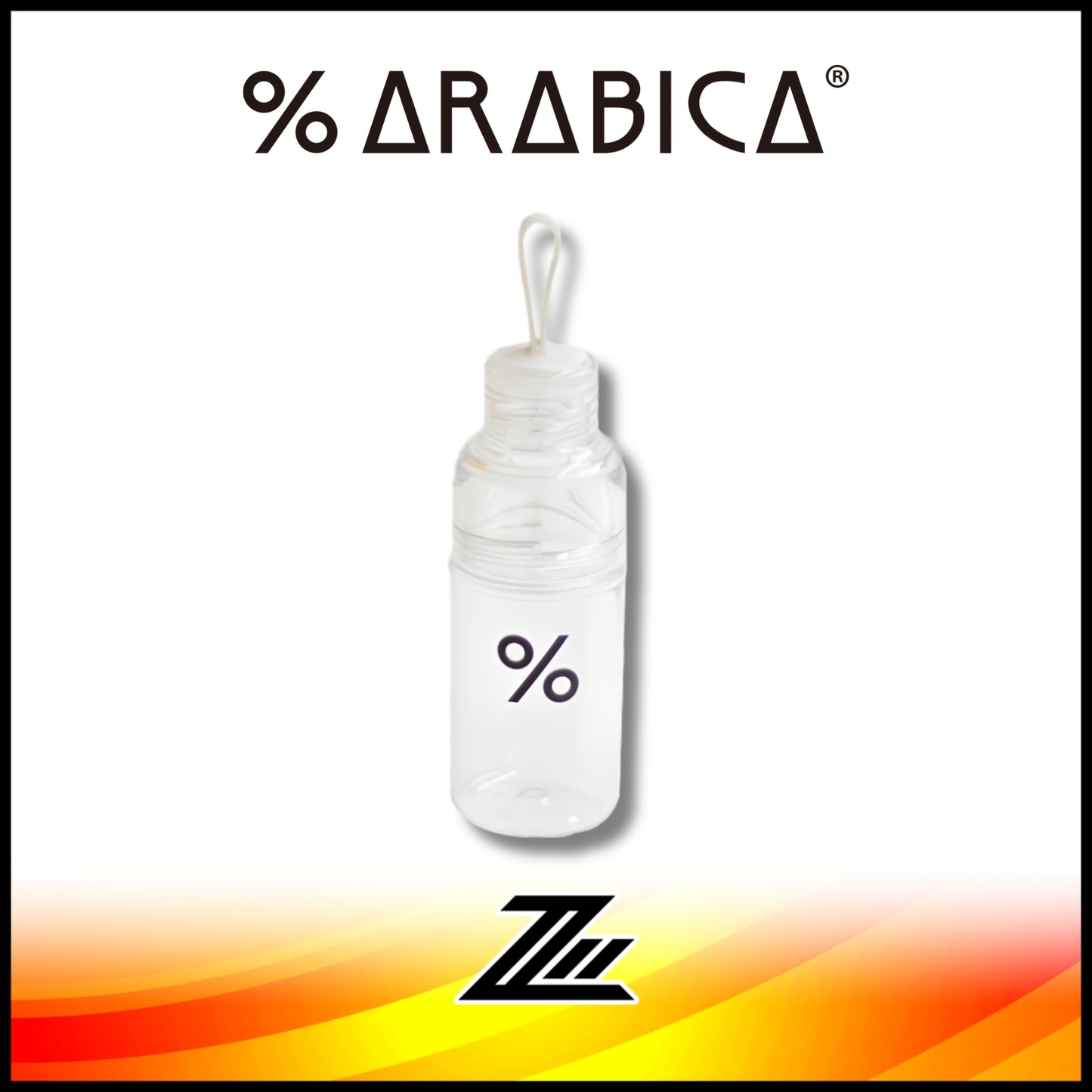 Arabica % 16oz 480ml Clear Tumbler Water Bottle