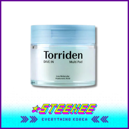 Torriden Dive-In Multi Moisturising Hydrating Toner Pads 80 Sheets by Steekee Korea 2434