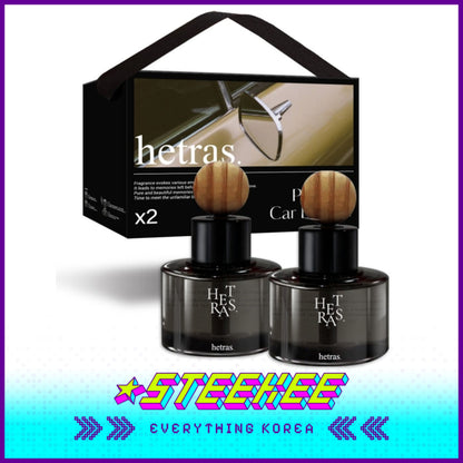 Hetras Premium Car Diffuser Perfume Gift Set of 2 77ml by Steekee Korea 2468