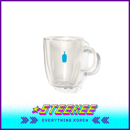 BLUE BOTTLE COFFEE Bodum Double Wall Glass Mug 10oz 390ml by Steekee Korea 2413