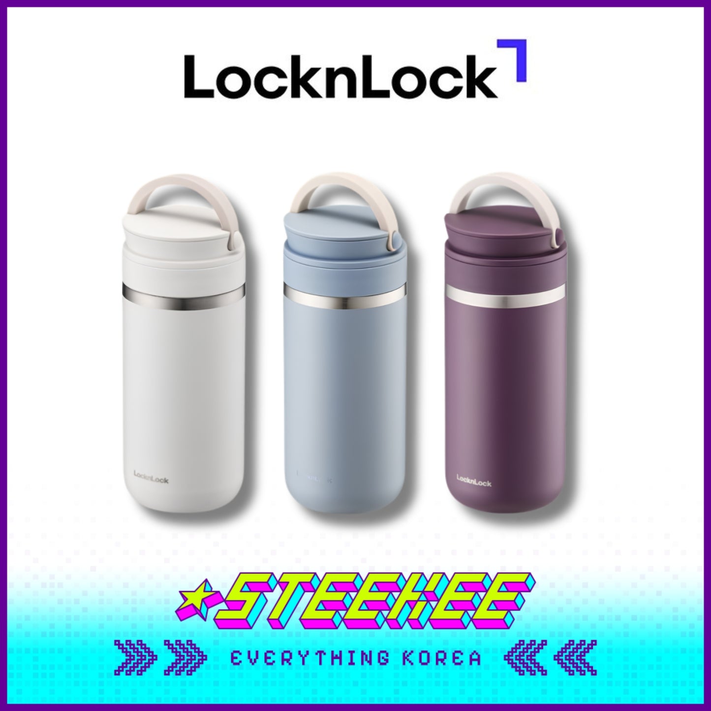 LocknLock Metro Two Way Tumbler 355ml LHC4273 by Steekee Korea 4529