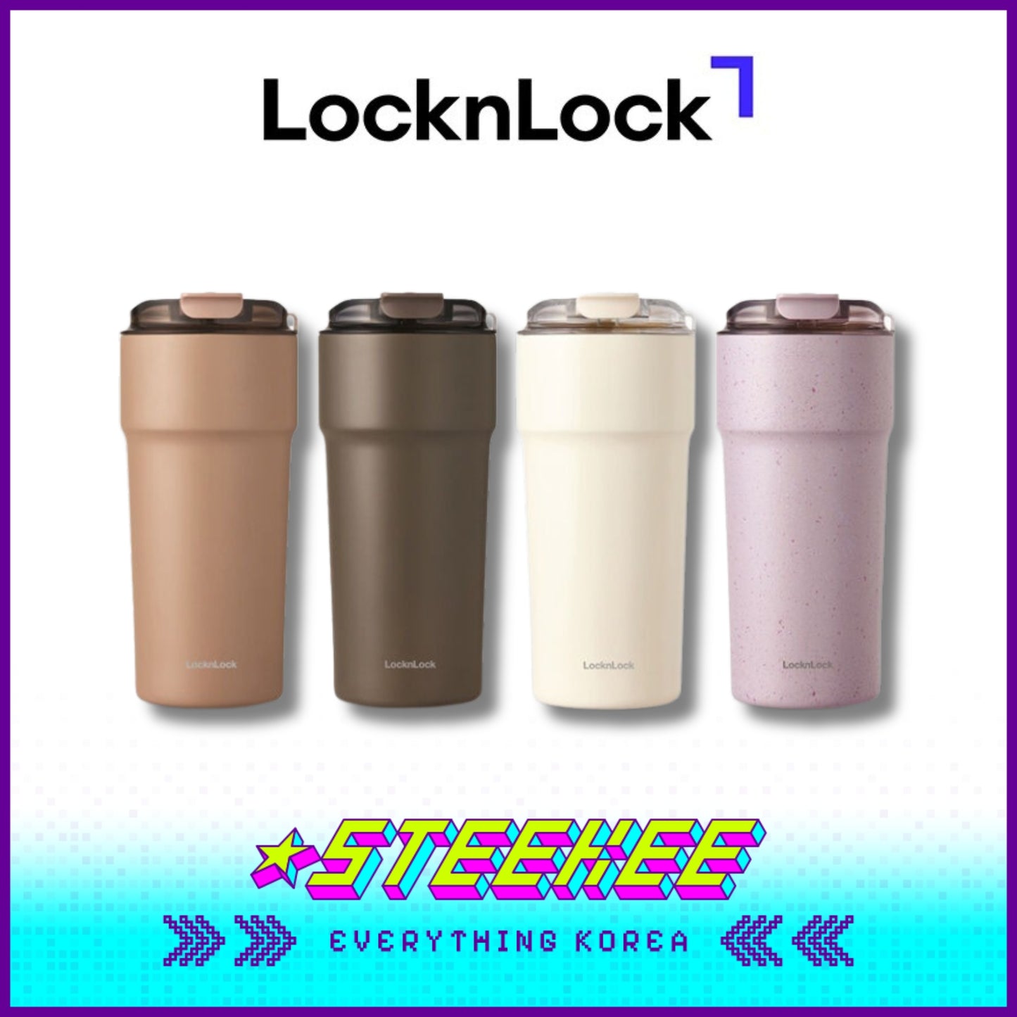 LocknLock Metro Café Ceramic Tumbler 650ml LHC4359 by Steekee Korea 4523