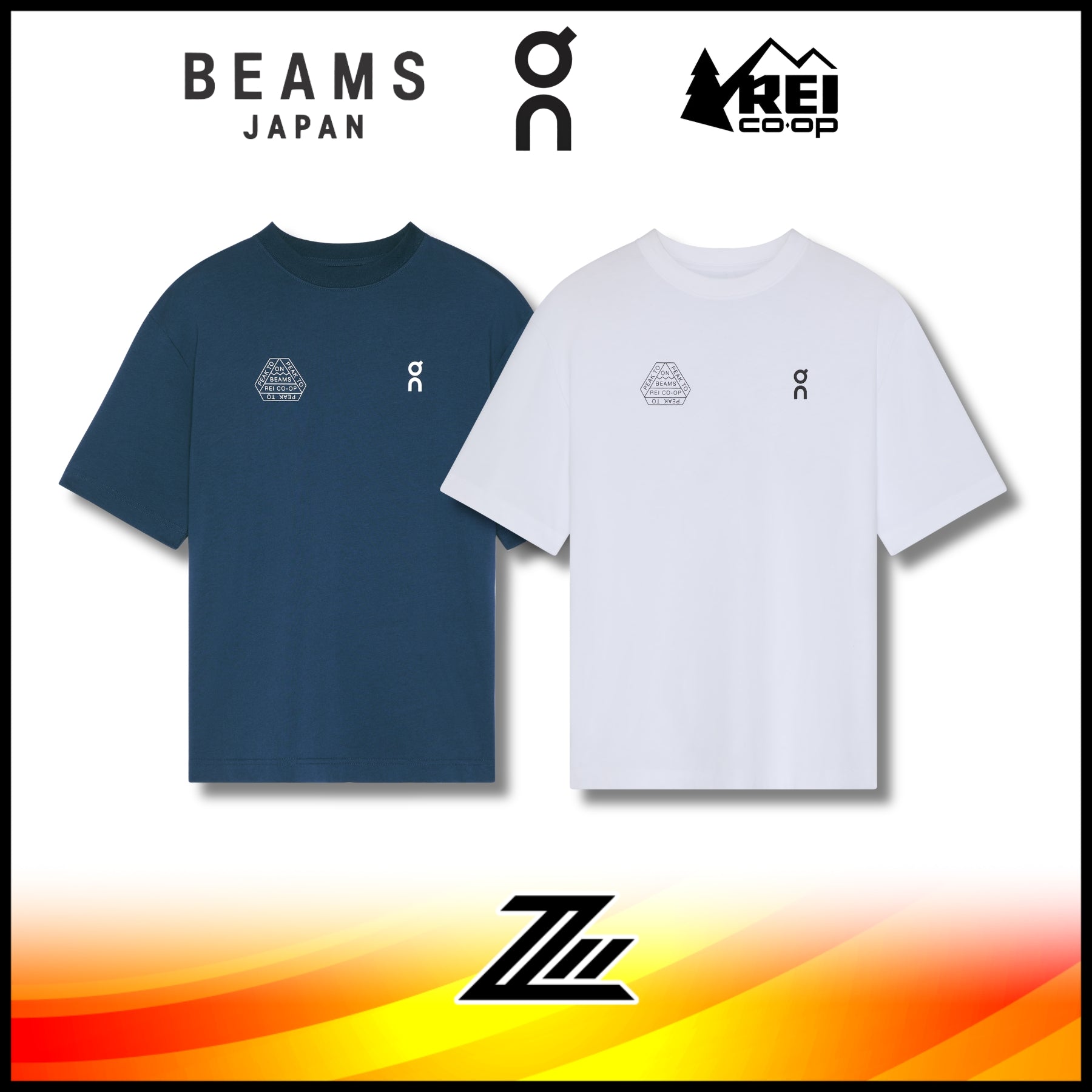 On Studio-T x BEAMS REI Pacific Mountain T-Shirt – Steekee