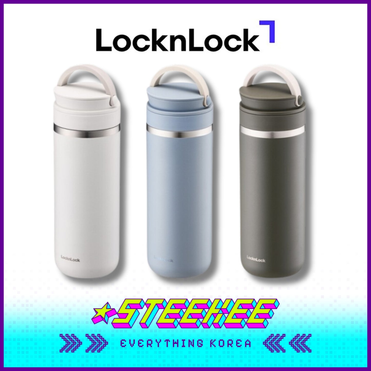 LocknLock Metro Two Way Tumbler 475ml LHC4274 by Steekee Korea 4530