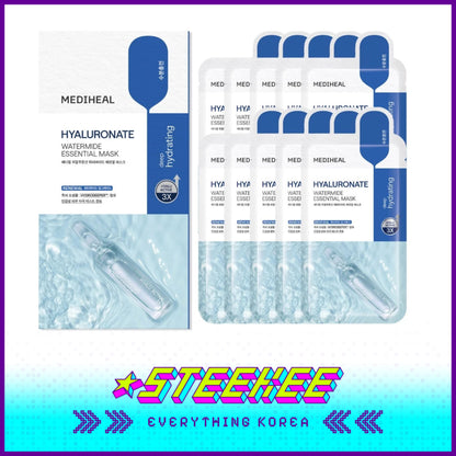 MEDIHEAL Hyaluronate Watermide Essential Hydrating Mask Sheet by Steekee Korea 2476