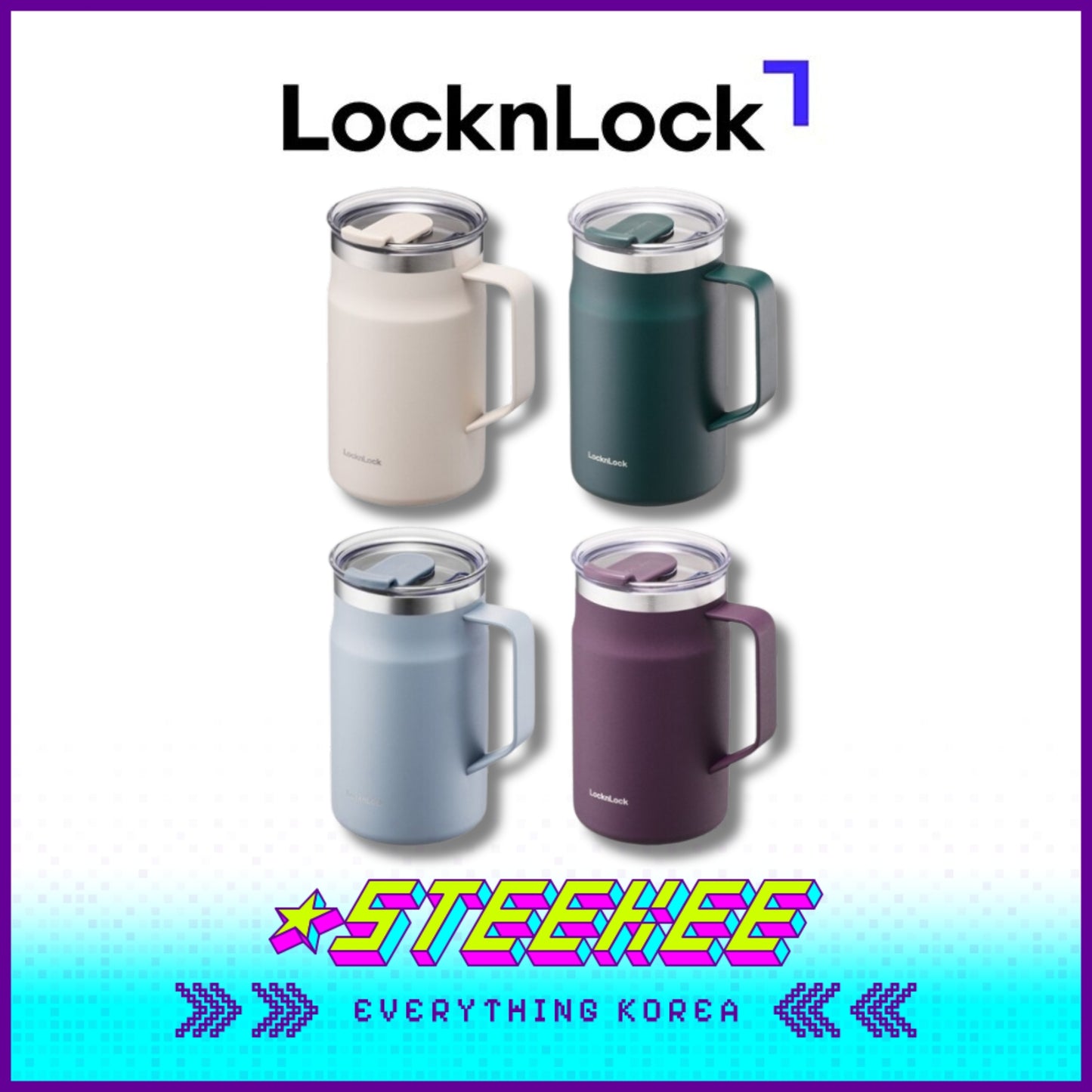 LocknLock Metro Mug Tumbler 600ml LHC4282 by Steekee Korea 4528