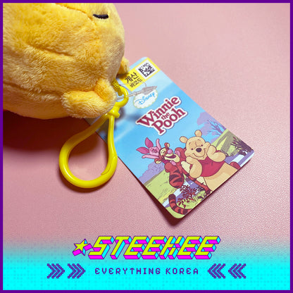 Daiso Winnie the Pooh Hanging Plush Bag Charm Keychain by Steekee Korea 2483