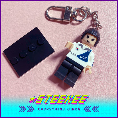 Korea Cass Beer Lego Keychain Merchandise Keyring by Steekee Korea 2487