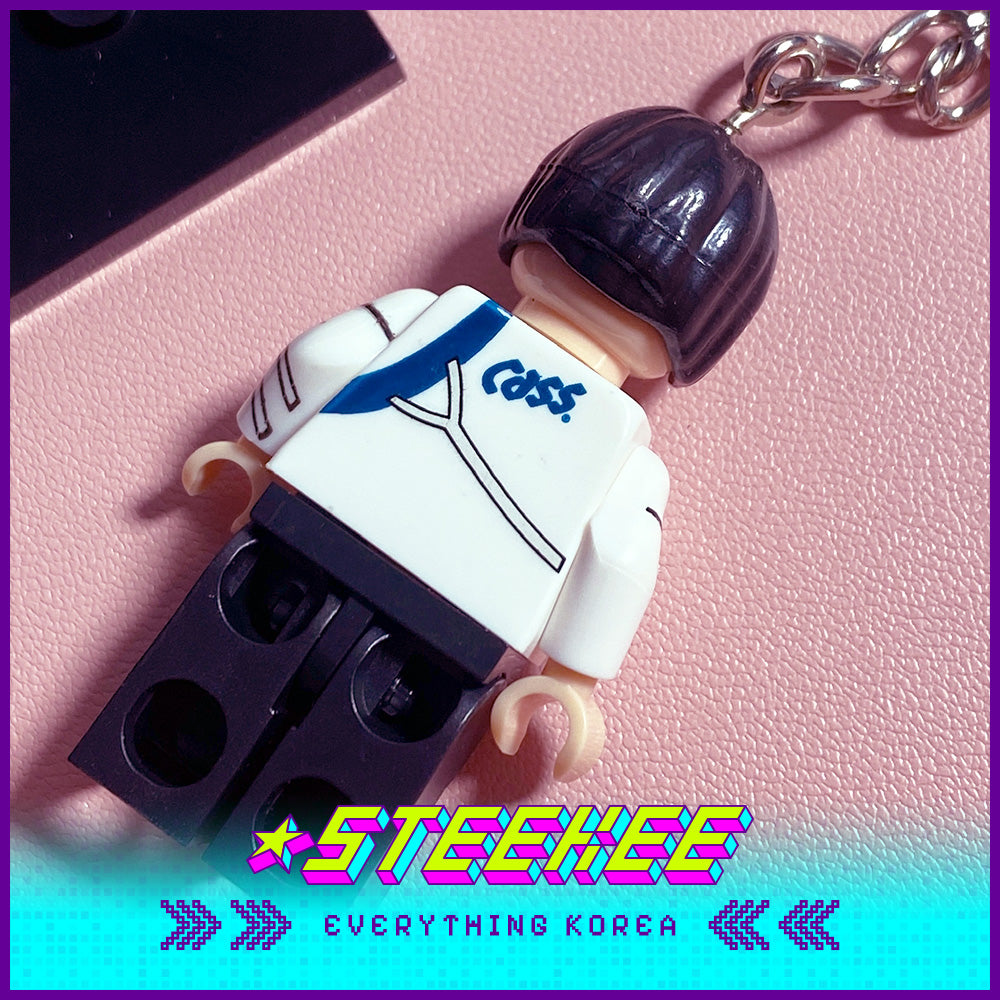 Korea Cass Beer Lego Keychain Merchandise Keyring by Steekee Korea 2487