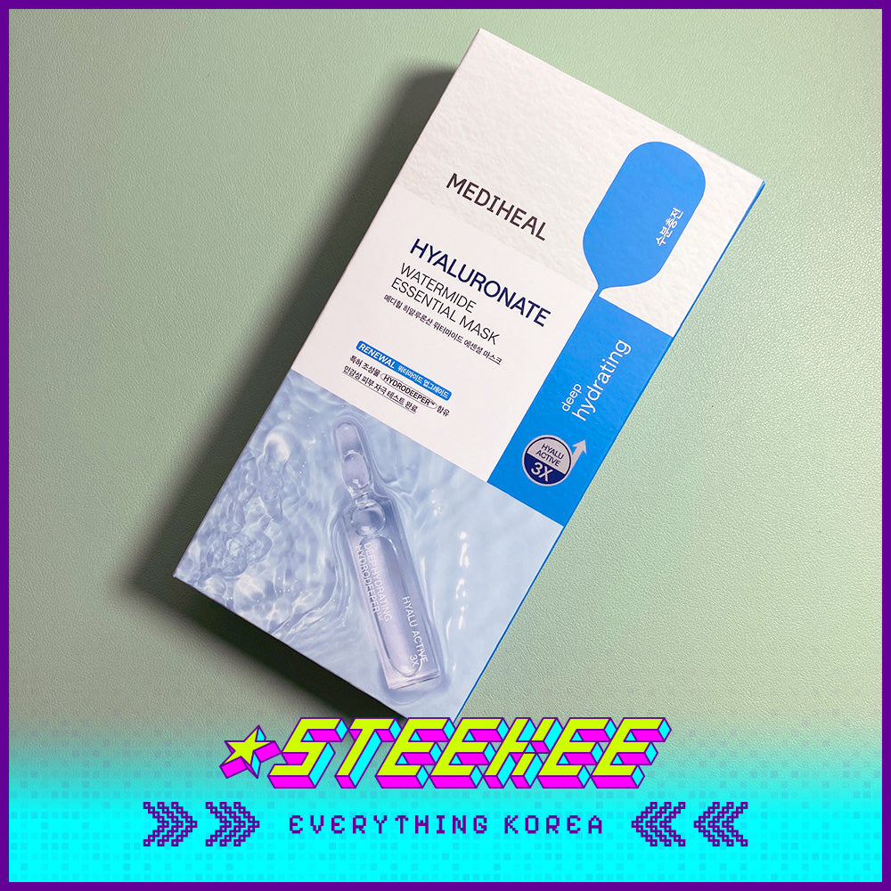 MEDIHEAL Hyaluronate Watermide Essential Hydrating Mask Sheet by Steekee Korea 2476