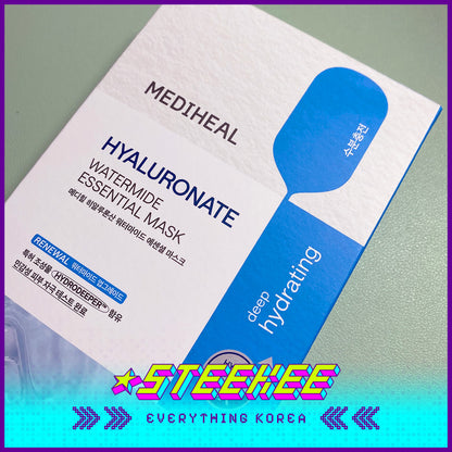 MEDIHEAL Hyaluronate Watermide Essential Hydrating Mask Sheet by Steekee Korea 2476