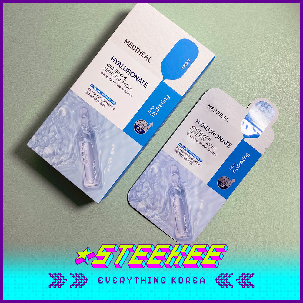 MEDIHEAL Hyaluronate Watermide Essential Hydrating Mask Sheet by Steekee Korea 2476