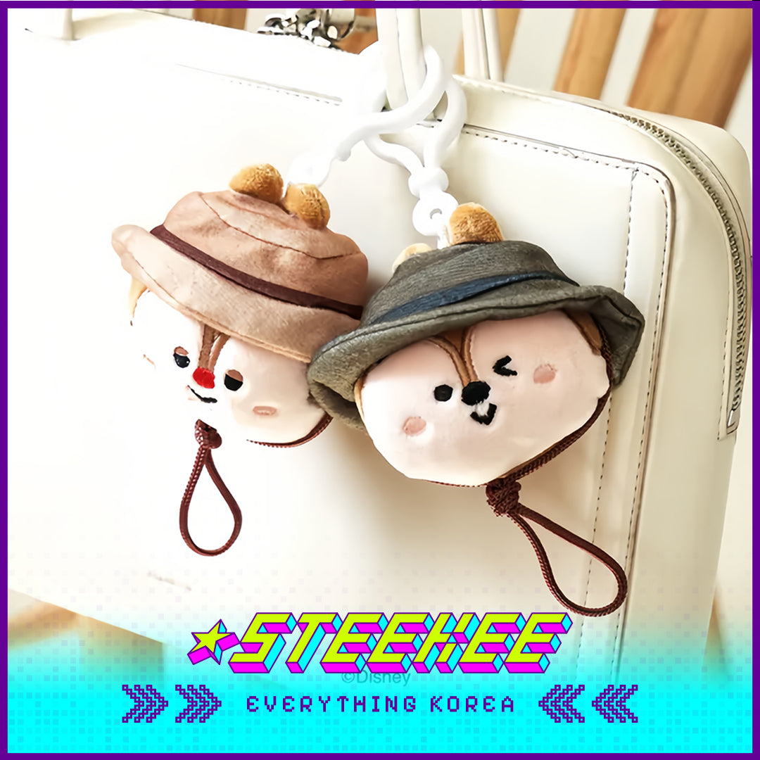 Daiso Disney Chip 'n' Dale Plush Soft Toy Hanging Doll by Steekee Korea 3060