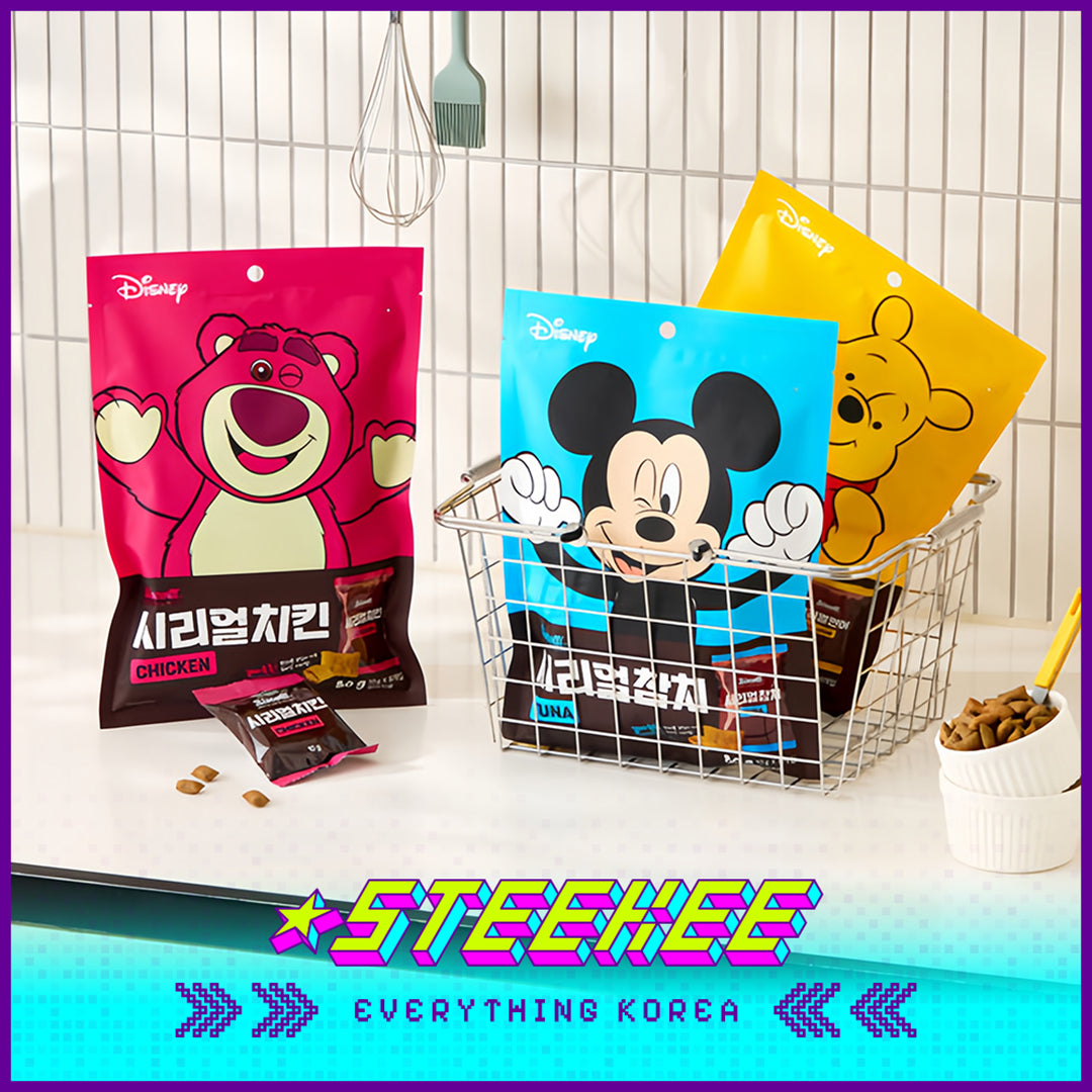 Daiso Disney Toy Story Pet Snacks Salmon Chicken Tuna Sandwich Crisp Cereal 80g by Steekee Korea 3064