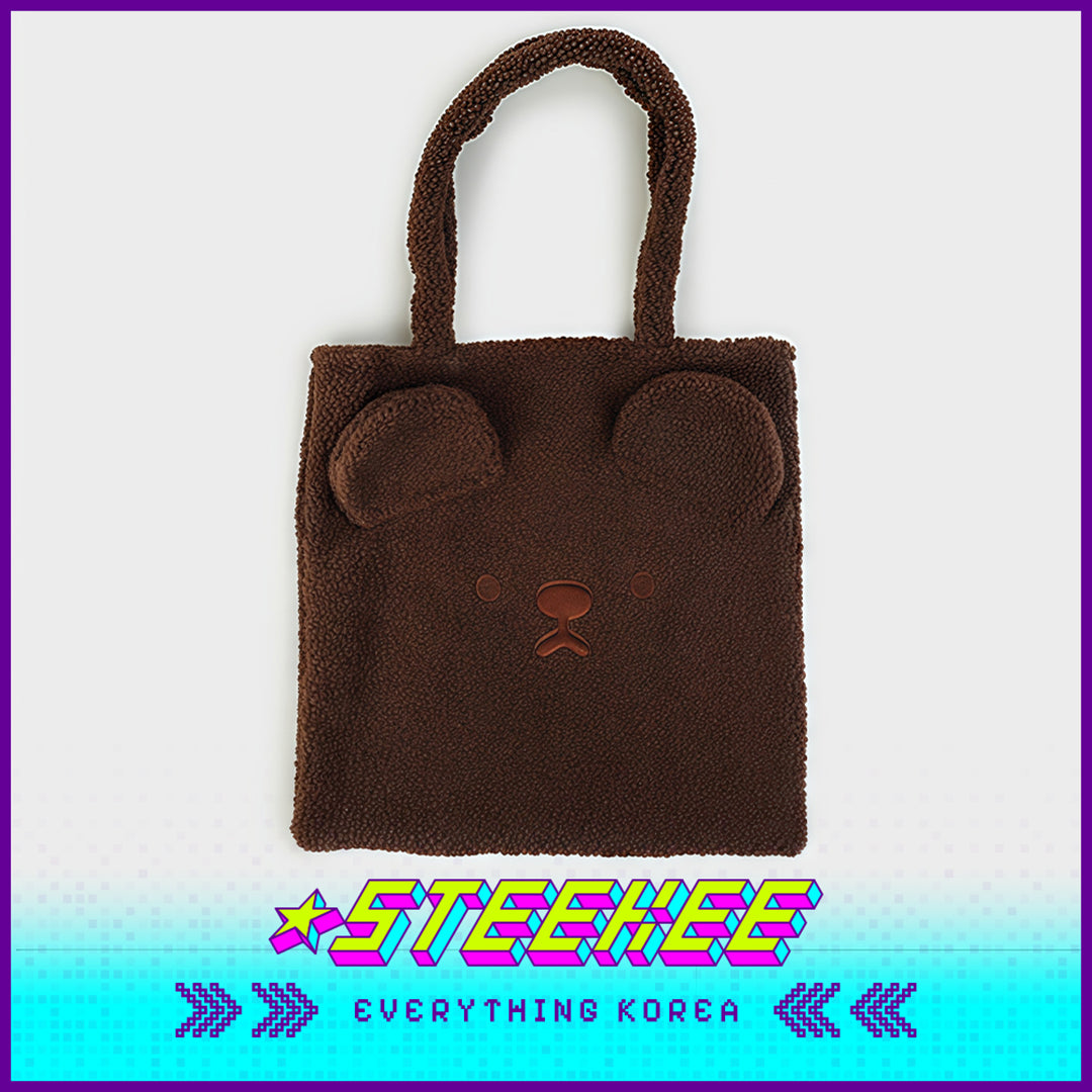 Daiso Cute Plush Fluffy Animal Shoulder Bag by Steekee Korea 3068