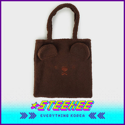 Daiso Cute Plush Fluffy Animal Shoulder Bag by Steekee Korea 3068