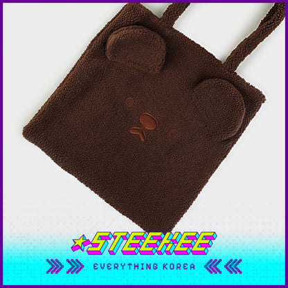 Daiso Cute Plush Fluffy Animal Shoulder Bag by Steekee Korea 3068