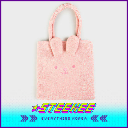 Daiso Cute Plush Fluffy Animal Shoulder Bag by Steekee Korea 3068