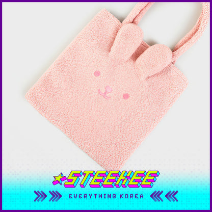 Daiso Cute Plush Fluffy Animal Shoulder Bag by Steekee Korea 3068